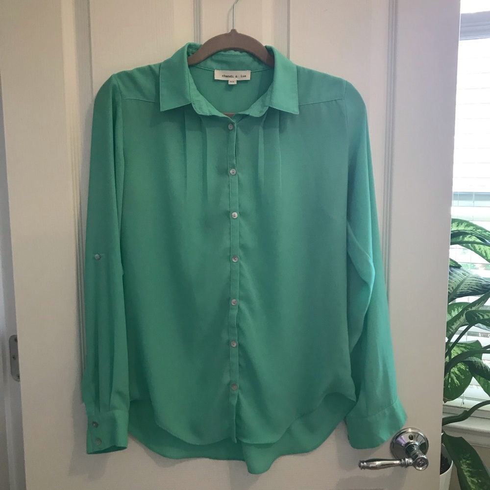XS Chandi & Lia mint green blouse